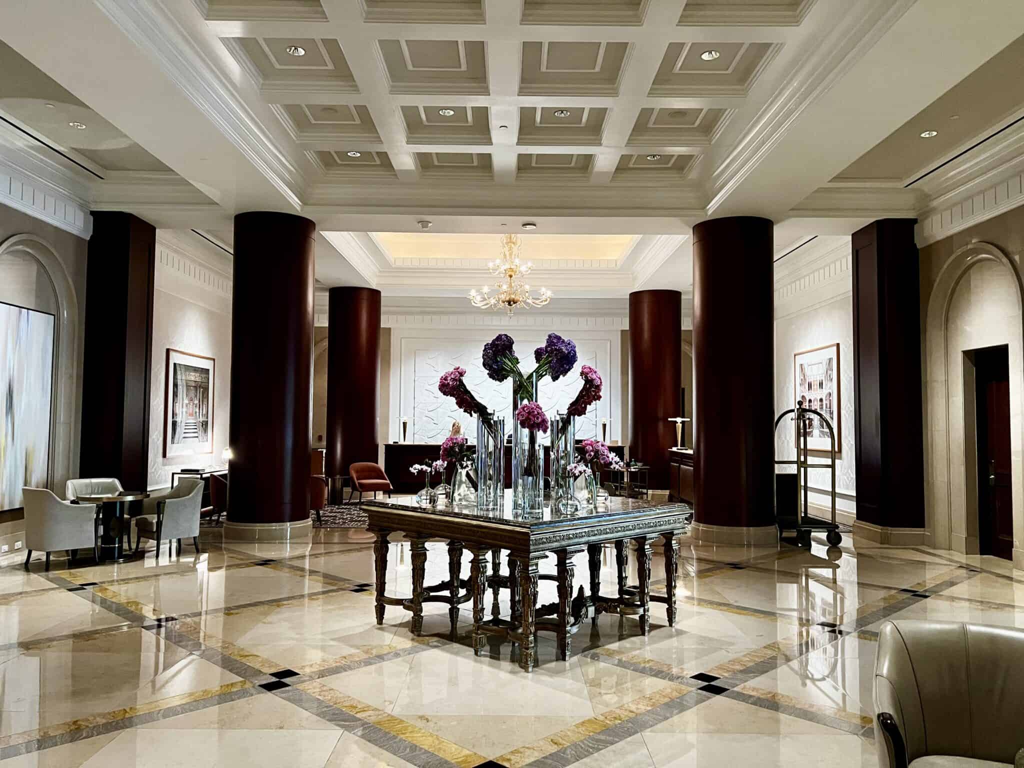 Lobby detail at The Ritz-Carlton, Dallas