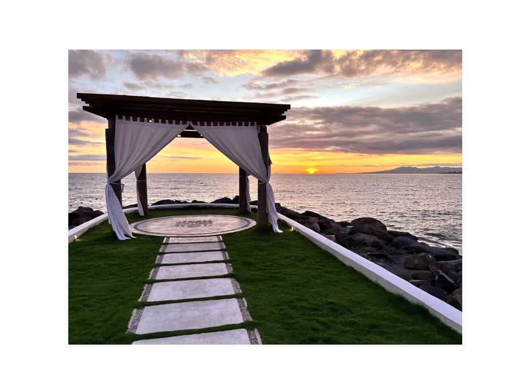 Sunset over Pacific Ocean