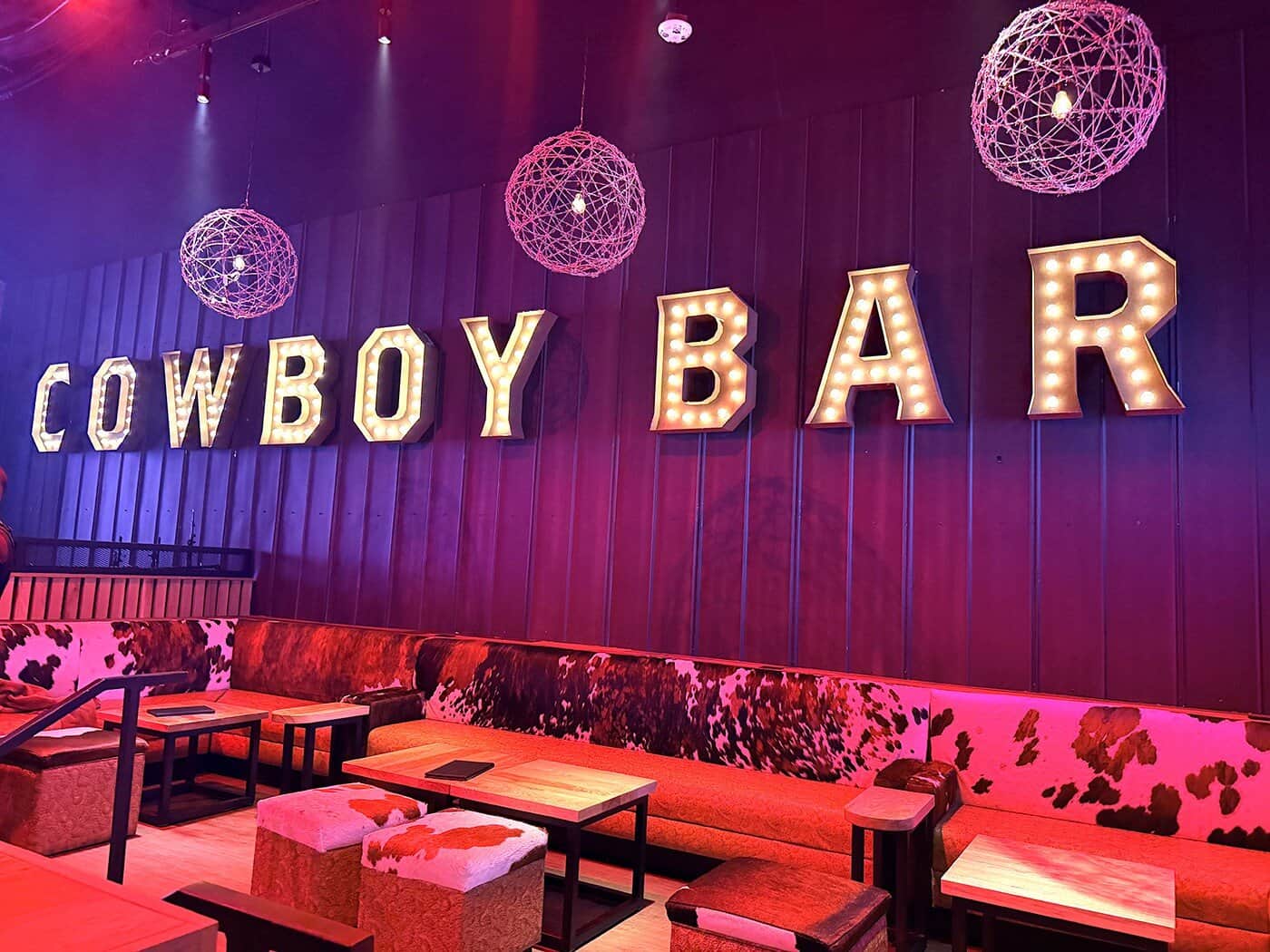 PBR Cowboy Bar VIP Section