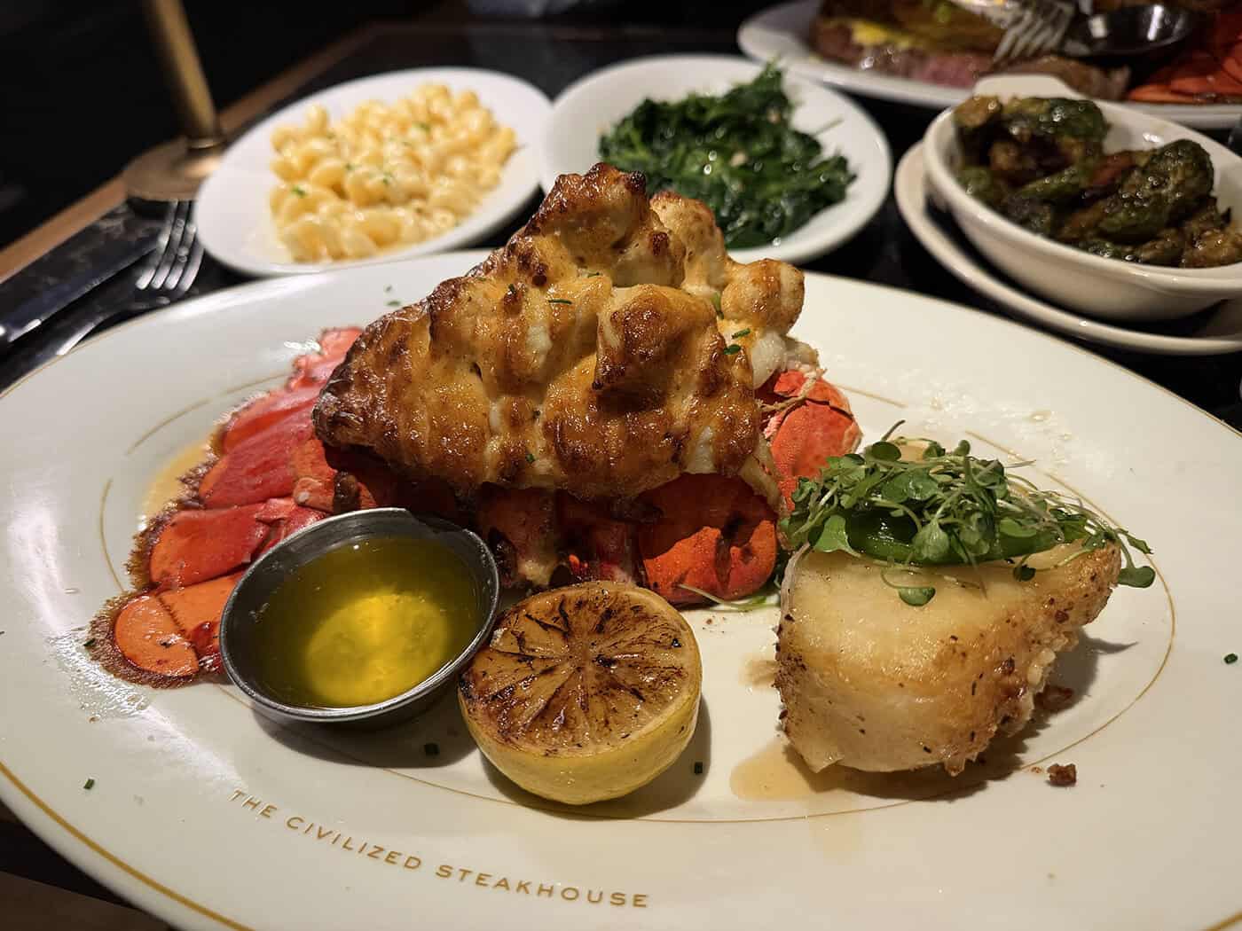 Lobster Imperial and seabass